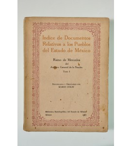 Índice de documentos relativos a los pueblos del Estado de México
