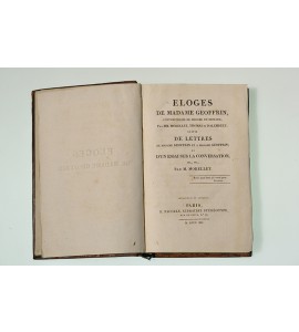 Éloges de Madame Geoffrin, contemporaine de Mme Du Deffand 