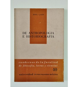 De antropología e historiografía