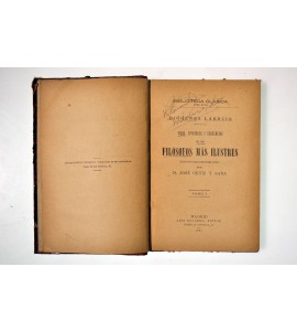 Vidas, opiniones y sentencias de los filósofos más ilustres.