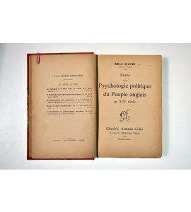 Essai d'une Psychologie politique du Peuple anglais au XIXe siècle
