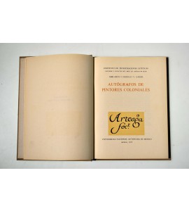 Autógrafos de pintores coloniales*