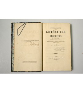 Origine commune de la littérature et de la législation chez tous les peuples démontrée par l´examen comparatif des monuments littéraires des Hébreux, des Hindous, des Chinois, des Mahométans, etc.