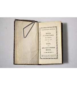 Calendario manual y guía de forasteros de México para el año de 1829