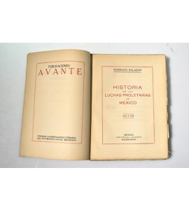 Historia de las luchas proletarias de México 1923 a 1936