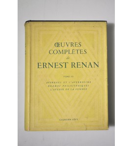 Oeuvres complètes de Ernest Renan. Tomo III