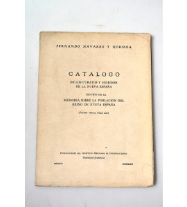 Catálogo de los cuartos y misiones de la Nueva España 