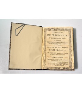 Exercicio de perfeccion y virtudes christianas.