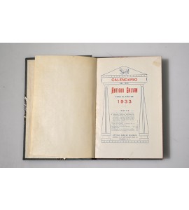 Calendario del más Antiguo Galván para el año de 1933