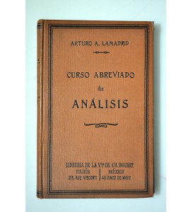 Curso abreviado de análisis 