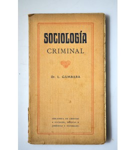 Sociología criminal