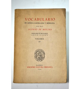 Vocabulario en lengua castellana y mexicana