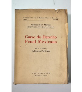 Curso de derecho penal mexicano