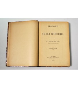 Lecciones de cálculo infinitesimal 