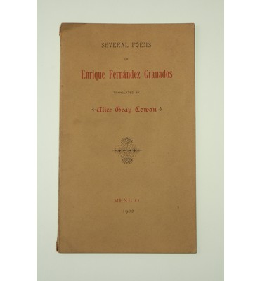 Several poems of Enrique Fernández Granados *