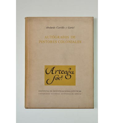 Autografos de pintores coloniales