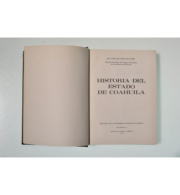 Historia del Estado de Coahuila *