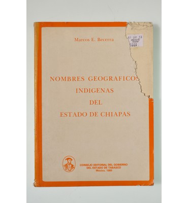 Nombres geográficos indígenas del estado de Chiapas