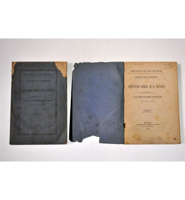Colección que comprende la Constitución General de la República y las Constituciones Especiales.