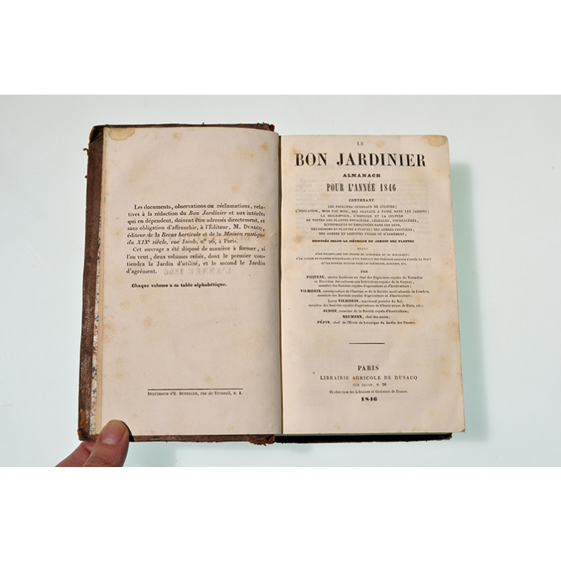 Almanach de la table, 1846