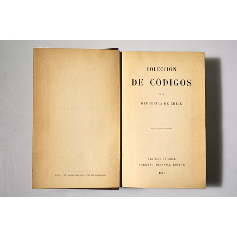 Colección de códigos de la República de Chile