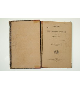 Código de procedimientos civiles del Estado libre y soberano de Durango que empezará a regir el 1 de enero de 1903