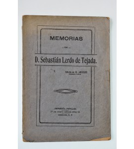 Memorias de D. Sebastián Lerdo de Tejada