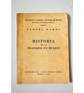 Historia de la filosofía en México *